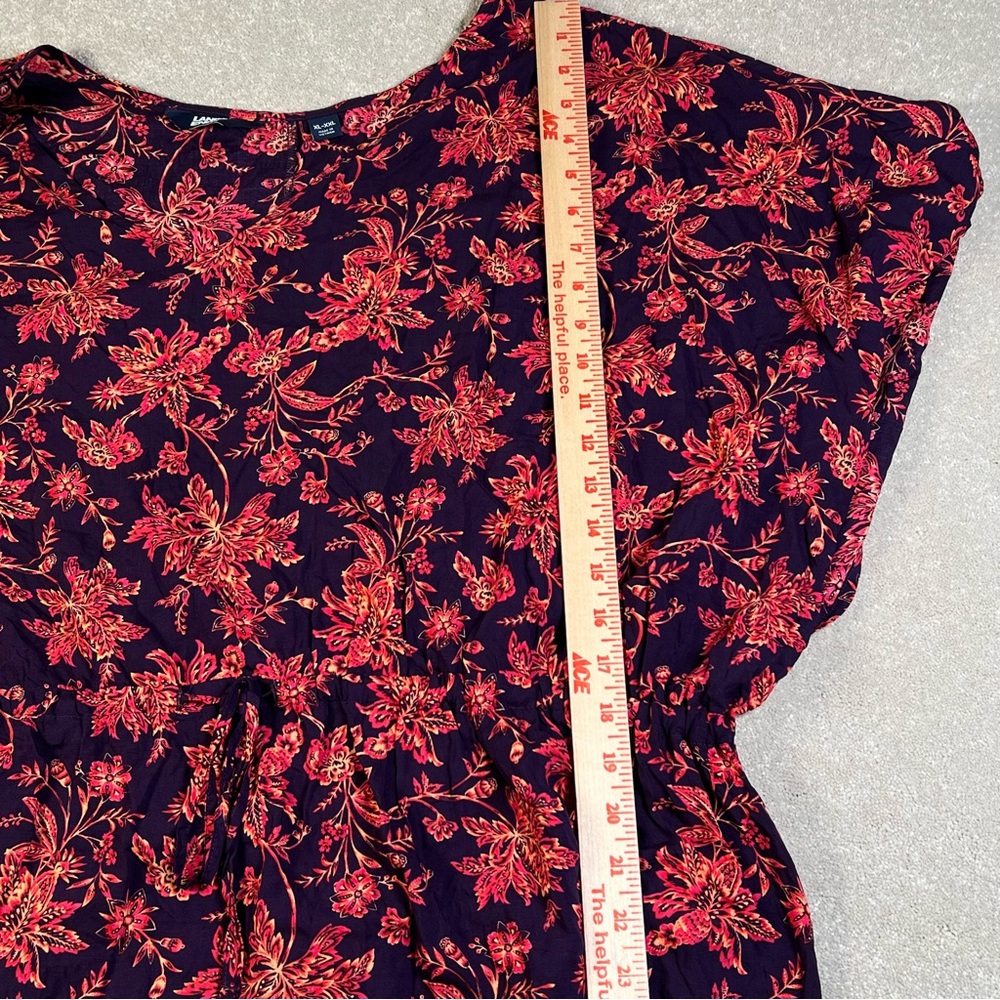 Lands End Floral Dress Lightweight Flowy Short Sleeveless Women's XL-XXL - Picture 4 of 9